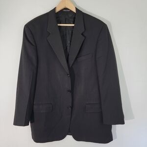 JEAN PAUL GERMAIN Men's Blazer Size 42R 100% Pure New Wool Made in Canada